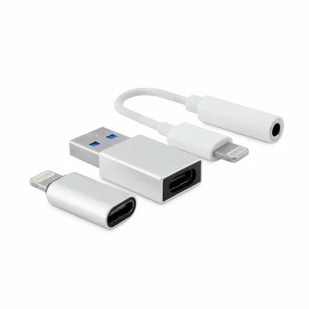 Câble USB CoolBox COO-CKIT-APPL Blanc de CoolBox, Câbles USB - Réf : S0238431, Prix : 9,21 €, Remise : %