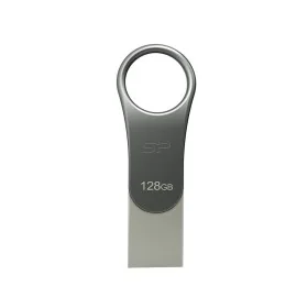 Memoria USB Silicon Power Mobile C80 Gris Titanio 128 GB de Silicon Power, Memorias USB - Ref: S0238587, Precio: 25,26 €, Des...