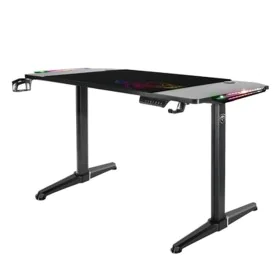 Bureau Spirit of Gamer Headquarter 800 Noir Bois MDF 140 x 60 cm de Spirit of Gamer, Bureaux et tables d'ordinateurs - Réf : ...