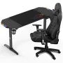 Desk Spirit of Gamer Headquarter 800 Black MDF Wood 140 x 60 cm by Spirit of Gamer, Computer desks and tables - Ref: S0239108...