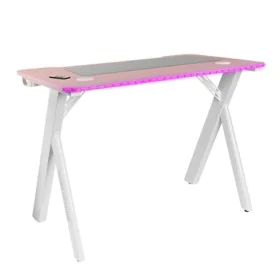 Desk Mars Gaming MGD100RGBP White Pink Steel 100 x 60 cm by Mars Gaming, Computer desks and tables - Ref: S0239206, Price: 12...