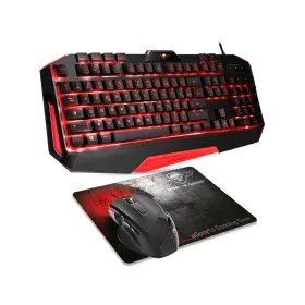 clavier et souris Spirit of Gamer SOG-3IN1-ES Noir Rouge AZERTY de Spirit of Gamer, Ensembles Clavier et Souris - Réf : S0240...