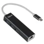 Hub USB-C iggual IGG319253 Noir Gris de iggual, Hubs USB - Réf : S0241378, Prix : 18,28 €, Remise : %