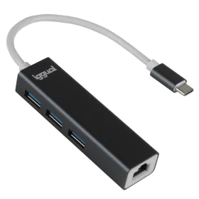 USB-C Hub iggual IGG319253 Black Grey by iggual, USB hubs - Ref: S0241378, Price: 18,28 €, Discount: %