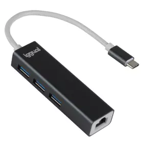 USB-C Hub iggual IGG319253 Black Grey by iggual, USB hubs - Ref: S0241378, Price: 21,93 €, Discount: %