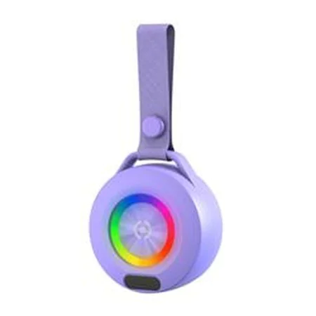 Altifalante Bluetooth Portátil Celly LIGHTBEATVL Violeta 5 W de Celly, Auriculares portáteis e altifalantes com porta dock - ...