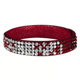 Bracelet Femme Glamour GBR1-055 (21 cm) Rouge Cuir (18 - 19,5 cm) de Glamour, Bracelets - Réf : S0304188, Prix : 17,25 €, Rem...