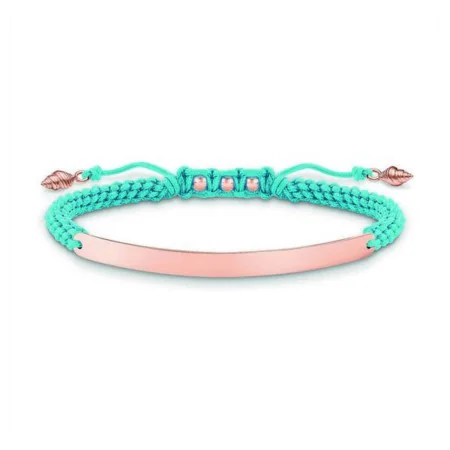 Bracelet Femme Thomas Sabo LBA0062-597-1 Bleu Or rose Argent de Thomas Sabo, Bracelets - Réf : S0323731, Prix : 63,91 €, Remi...