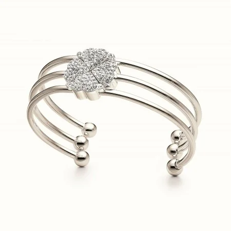 Brazalete Folli Follie 3B0F041C Plateado (17 cm) de Folli Follie, Brazaletes - Ref: S0349230, Precio: 41,90 €, Descuento: %