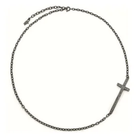 Collar Mujer Folli Follie 3N14T019KK_Plata Negra 45 cm de Folli Follie, Collares - Ref: S0354505, Precio: 34,47 €, Descuento: %