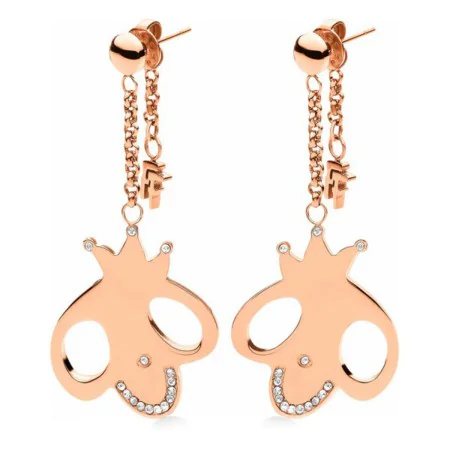 Pendientes Mujer Folli Follie 3E1T015RC Acero Inoxidable 5 cm de Folli Follie, Pendientes - Ref: S0355257, Precio: 27,85 €, D...