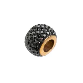 Perlina Folli Follie 3P16FRONE Nero 1 cm di Folli Follie, Bead Charm - Rif: S0357446, Prezzo: 11,57 €, Sconto: %