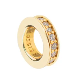 Miçangas femininas Folli Follie 3P9S132YC Dourado (1 cm) de Folli Follie, Missangas - Ref: S0359574, Preço: 12,10 €, Desconto: %