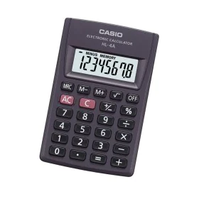 Calculadora Casio HL-4A Cinzento Resina 8 x 5 cm de Casio, Básicas - Ref: S0363096, Preço: 8,60 €, Desconto: %