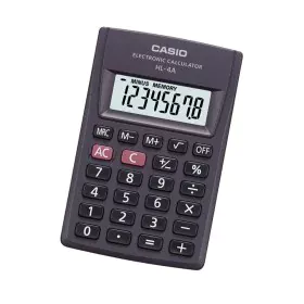 Calculatrice Casio HL-4A Gris Résine 8 x 5 cm de Casio, Calculatrices de bureau - Réf : S0363096, Prix : 8,60 €, Remise : %