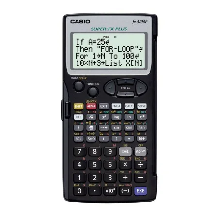 Calculadora Científica Casio FX-5800P-S-EH Preto de Casio, Científicas - Ref: S0365244, Preço: 87,19 €, Desconto: %