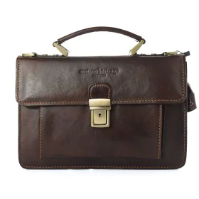 Bolso Mujer Maison Heritage EDMOND-MARRON-FONCE Marrón 26 x 18 x 8 cm de Maison Heritage, Shoppers y bolsos de hombro - Ref: ...