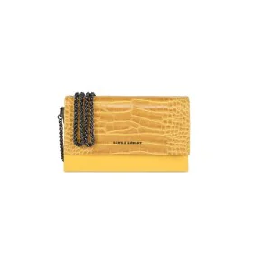 Bolsa Mulher Laura Ashley DUDLEY-CROCO-YELLOW Amarelo 22 x 12 x 5 cm de Laura Ashley, Shoppers e malas de ombro - Ref: S03685...