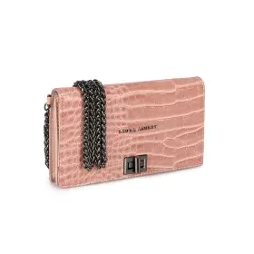 Women's Handbag Laura Ashley DUTHIE-CROCO-POWDER Pink 19 x 11 x 3 cm by Laura Ashley, Hobos & Shoulder Bags - Ref: S0368577, ...