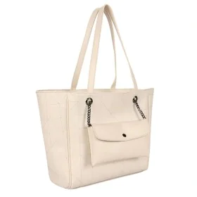 Sac-à-main Femme Laura Ashley RELIEF-QUILTED-CREAM Crème 30 x 30 x 10 cm de Laura Ashley, Sacs portés épaule - Réf : S0368590...