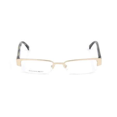 Monture de Lunettes Unisexe Alexander McQueen AMQ-4159-R2E Doré Ø 51 mm de Alexander McQueen, Lunettes et accessoires - Réf :...