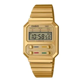 Reloj Unisex Casio A100WEG-9AEF LED (Ø 33 mm) de Casio, Relojes de pulsera - Ref: S0371763, Precio: 52,84 €, Descuento: %