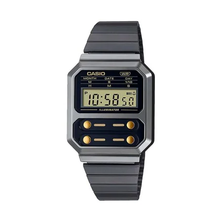 Montre Homme Casio A100WEGG-1A2E (Ø 33 mm) de Casio, Montres bracelet - Réf : S0371764, Prix : 52,84 €, Remise : %