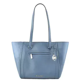 Sac-à-main Femme Michael Kors Carine Bleu 43 x 28 x 13 cm de Michael Kors, Sacs portés épaule - Réf : S0373549, Prix : 205,59...