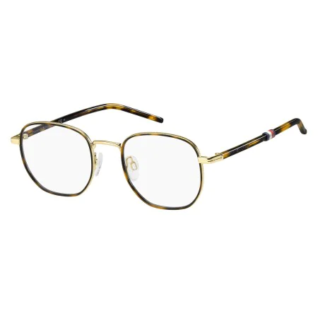 Monture de Lunettes Homme Tommy Hilfiger TH-1686-J5G Doré Ø 48 mm de Tommy Hilfiger, Lunettes et accessoires - Réf : S0378137...