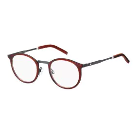 Monture de Lunettes Homme Tommy Hilfiger TH-1845-C9A Rouge Ø 49 mm de Tommy Hilfiger, Lunettes et accessoires - Réf : S037824...