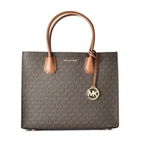 Borsa Donna Michael Kors MERCER Marrone 32 x 26 x 13 cm di Michael Kors, Borse a spalla - Rif: S0378277, Prezzo: 250,86 €, Sc...