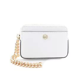 Portefeuille Femme Michael Kors 35R3GTVD6L-OPTIC-WHITE 11,5 x 9 x 2 cm de Michael Kors, Portefeuilles et sacs à main - Réf : ...