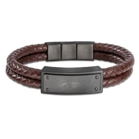 Men's Bracelet Police PEJGB2009032 Leather 19 cm by Police, Bracelets - Ref: S0380651, Price: 38,26 €, Discount: %