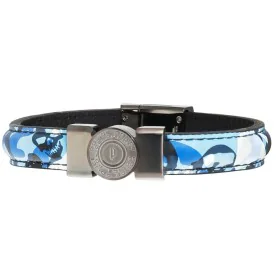 Men's Bracelet Police PJ25556BLU.03-L Leather 21 cm by Police, Bracelets - Ref: S0380801, Price: 36,43 €, Discount: %