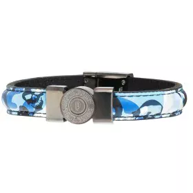 Bracciale Uomo Police PJ25556BLU.03-L Pelle 21 cm di Police, Bracciali - Rif: S0380801, Prezzo: 36,43 €, Sconto: %