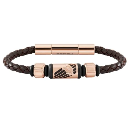 Bracciale Uomo Police PJ26466BLC.03A Pelle 19 cm di Police, Bracciali - Rif: S0380871, Prezzo: 34,47 €, Sconto: %