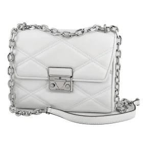 Bolso Mujer Michael Kors Serena Blanco 22 x 16 x 9 cm de Michael Kors, Shoppers y bolsos de hombro - Ref: S0383052, Precio: 1...