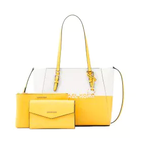 Sac-à-main Femme Michael Kors CHARLOTE Jaune 27 x 34 x 11 cm de Michael Kors, Sacs portés épaule - Réf : S0384528, Prix : 283...