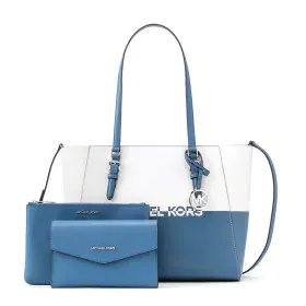 Sac-à-main Femme Michael Kors CHARLOTE-DENIM-MULTI Bleu 27 x 34 x 11 cm de Michael Kors, Sacs portés épaule - Réf : S0384533,...