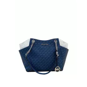 Damen Handtasche Michael Kors JET SET TRAVEL-NAVY-MULTI Blau 29 x 25 x 8 cm von Michael Kors, Schultertaschen - Ref: S0384621...