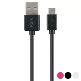 Kabel KSIX BXCUSB01 Micro USB 1 m Schwarz von KSIX, Ladegeräte - Ref: S0407259, Preis: 6,29 €, Rabatt: %