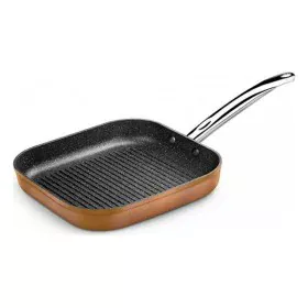 Grill pan with stripes Monix M740030 Grill 28 cm Toughened aluminium (4 Pieces) (4 Units) by Monix, Griddle Pans - Ref: S0420...