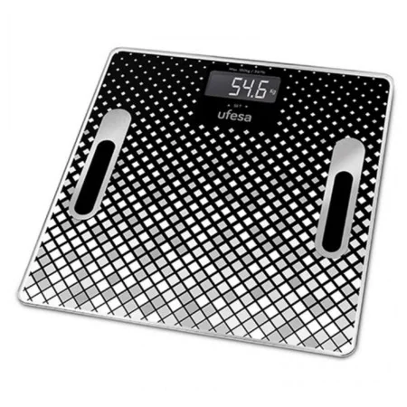 Digital Bathroom Scales UFESA BE1855 Black/White 30 x 30 cm Negro by UFESA, Scales - Ref: S0421480, Price: 23,81 €, Discount: %