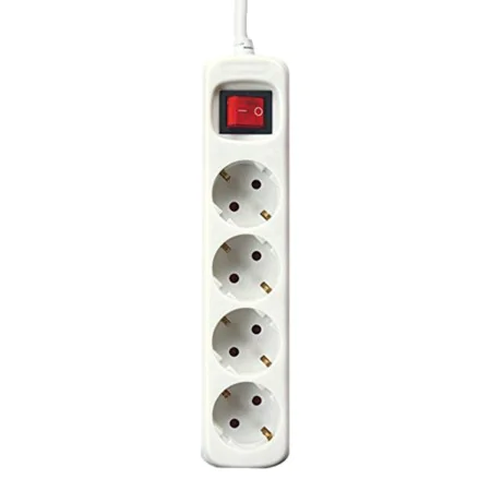 4-socket plugboard with power switch Silver Electronics White by Silver Electronics, Power Strips - Ref: S0424973, Price: 9,8...