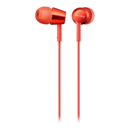 Auriculares com microfone Sony MDR-EX155AP Vermelho de Sony, Auriculares e acessórios - Ref: S0429736, Preço: 15,22 €, Descon...