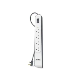 4-socket plugboard with power switch Belkin BSV401VF2M by Belkin, Power Strips - Ref: S0441352, Price: 27,10 €, Discount: %