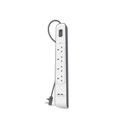 Regleta Enchufes 4 Tomas con interruptor Belkin BSV401VF2M de Belkin, Regletas - Ref: S0441352, Precio: 28,96 €, Descuento: %