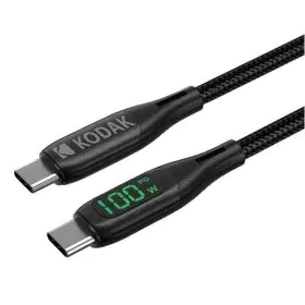 Cable USB-C Kodak Negro 1 m (1 unidad) de Kodak, Cables USB - Ref: S0451314, Precio: 13,27 €, Descuento: %