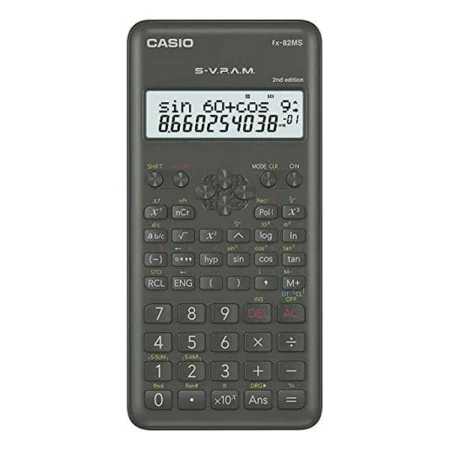 Calculatrice scientifique Casio FX-82 MS2 Noir Gris foncé Plastique de Casio, Scientifique - Réf : S0451779, Prix : 11,92 €, ...