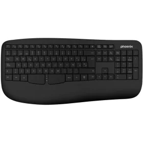 Wireless Keyboard Phoenix K201 Black Spanish Qwerty by Phoenix, Keyboards - Ref: S0452325, Price: 14,44 €, Discount: %